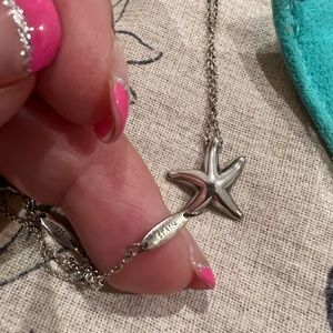 Tiffany & Co. Elisa Peretti starfish 16 inch silver chain. Price is negotiable.